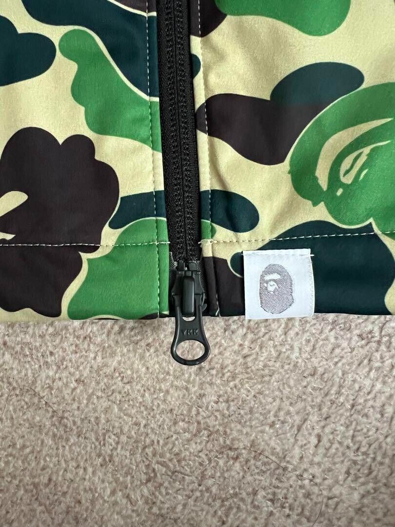 Rare Bape Adidas Golf ABC Camo Jacket Polyester Green Black Rare Bape Adidas Golf ABC Camo Jacket Polyester Green Black