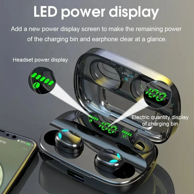 Bluetooth 5.0 In-Ear Kopfh?rer Kabellos Ohrh?rer Mini Stereo Headphones Wireless - Bild 4 von 4