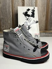 Vintage 1986 NOS RARE Vision Street Wear Skate Grey Shoes Size 2 NIB KIDS