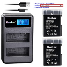 Kastar Battery LCD2 Charger for OEM Nikon EN-EL14 Battery Genuine MH-24 Charger