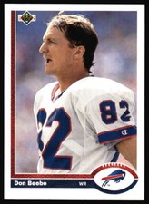 1991 Upper Deck Don Beebe    #566 Buffalo Bills