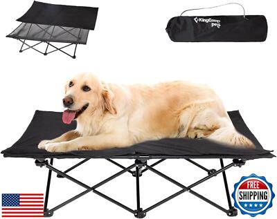 KingCamp Elevated Dog Bed for Large Dogs, Raised Outdoor Indoor Portable Cool