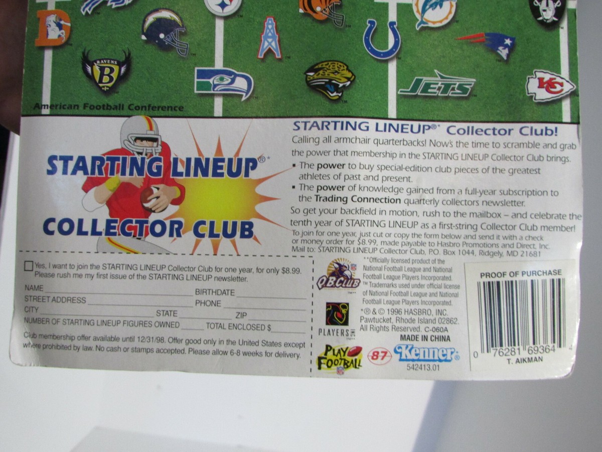FOOTBALL NFL 1996 Starting LineUp TROY AIKMAN New NOS Sealed PKG