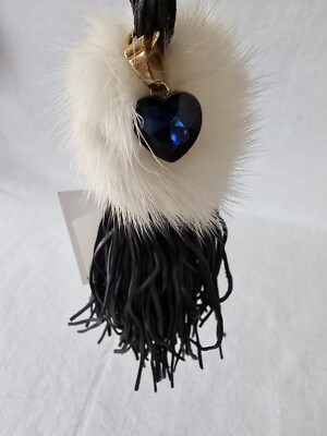 Shiraleah Chicago Key Chain Ring The Podium Blue LULU Tassel