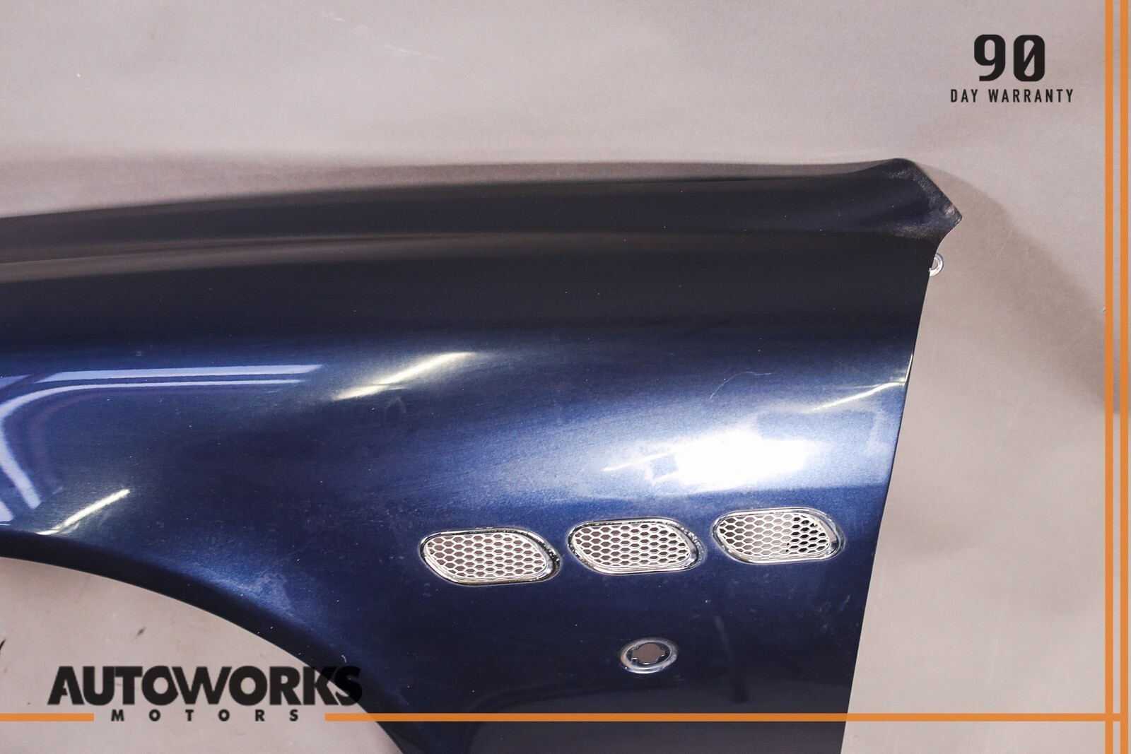 03-13 Maserati Quattroporte M139 Front Left Driver Side Fender Wing Blue OEM