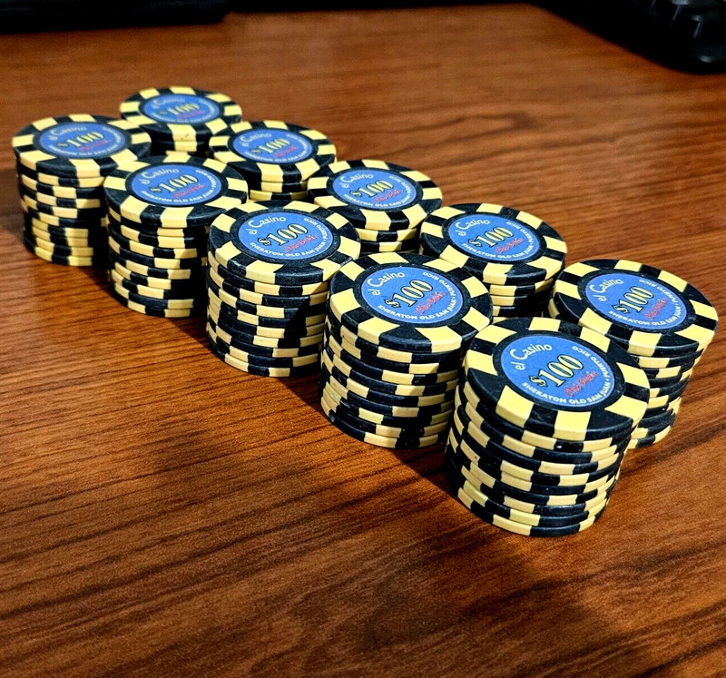 Lot 100 EL CASINO CLUB BAHIA $100 chip 2004 SAN JUAN Condado Puerto Rico poker