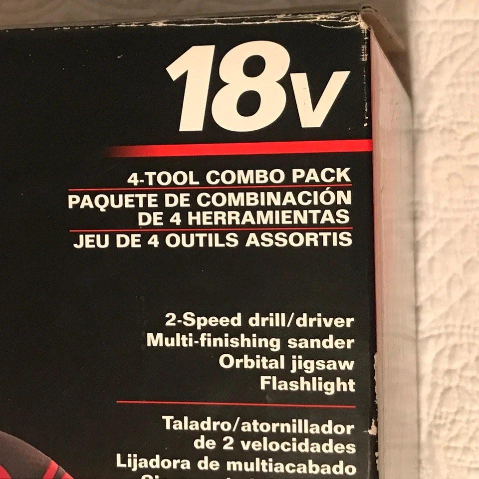 Skil 2887-23 18V Cordless 4-Tool Combo Pack Drill Sander Jigsaw Flashlight -New - Image 2 of 4