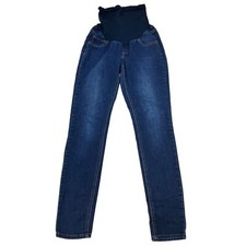 Jessica Simpson Maternity Dark Wash Pull On Skinny Jeans Size Small