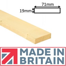 Replacement Mattress Bed Slats Solid Pine Wooden Flat Bed Slats British Made