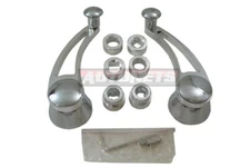 Chevy Ford Mopar SBC BBC open Aluminum Window Cranks 3" Hot Street Rod classic