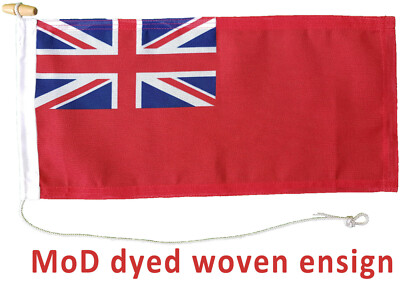 Roter Fähnrich Verteidigungsministerium genehmigt Flagge Farbstoff Sublimation gedruckt Marinequalität 1/2 halber Yard