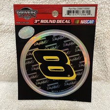 Dale Earnhardt Jr 8 Round Decal 3 32