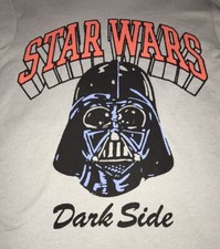 STAR WARS DARTH VADER DARK SIDE BOYS SZ M/8 LONG SLV GRAY T-SHIRT TEE BRAND NEW