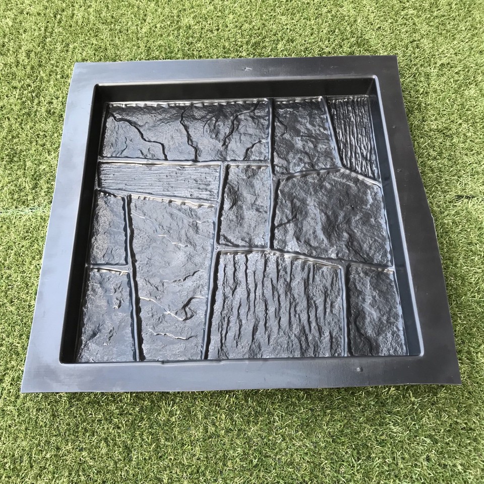 FLAGSTONE Plastic MOLD for Concrete Garden Stepping Stone Path Patio