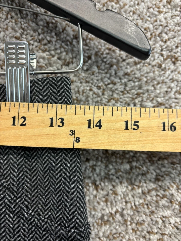 LC Lauren Conrad Vestido Ajustado Leggings Negro/Gris Chevron Pull On Pantalones Talla S Foto 4 de 4