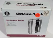 GE General Electric 3-5355 Mini Cassette Recorder Case AC Converter