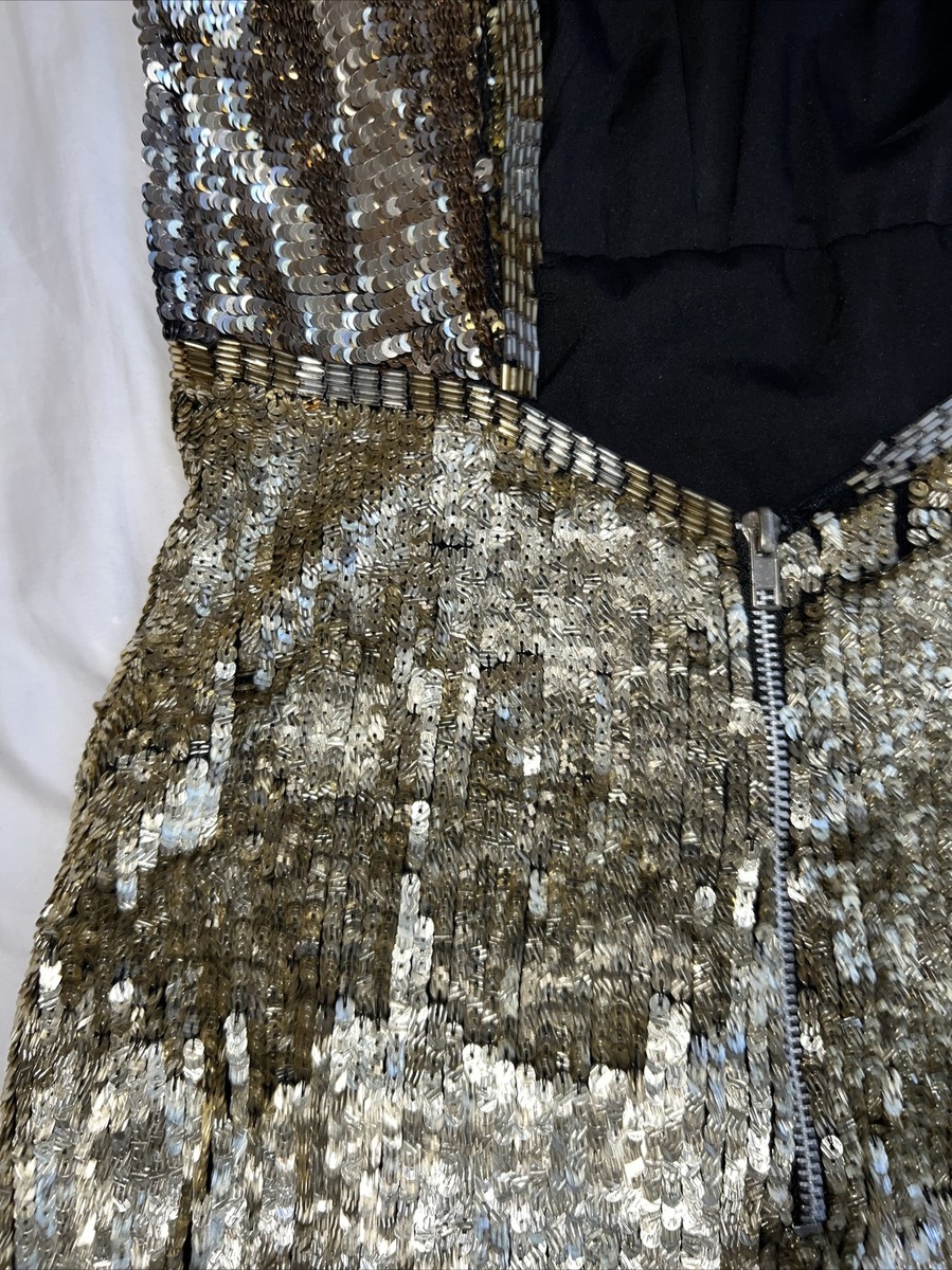 Zara gold sequin cocktail mini dress size Xsmall | eBay Zara gold sequin cocktail mini dress size Xsmall | eBay