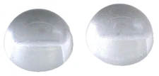 TWO 14mm Highdome Round Natural Crystal Quartz Cab Gem Cabochon EBS7294/83024