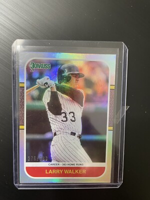 2021 PANINI DONRUSS LARRY WALKER STATE LINE 1987 RETRO PARALLEL /383 v96