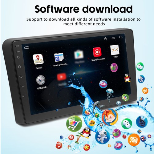 2 Din GPS Fits For Audi A3 A4 2002-2012 Android 9.1 Car Radio Bluetooth 9 inch - Picture 9 of 16