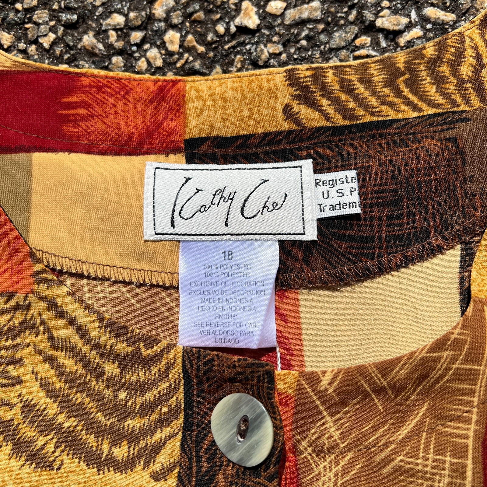 Vintage 90's Patchwork Blouse - image 6