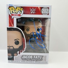 Jacob Fatu Signed WWE Funko Pop 202 Autograph ACOA