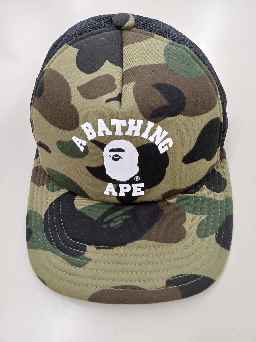 A Bathing Ape 迷彩男士棒球帽| eBay