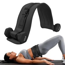 Hip Thrust Belt for Dumbbells Adjustable Padded Glute Bridge Home Gym Trainer