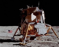 APOLLO 14 LUNAR MODULE ON THE MOON PHOTOGRAPH PHOTO PRINT