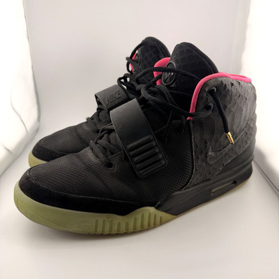 Nike Air Yeezy 2 Solar Red  Men s Size 10.5  2012 100% Auth. No Box, See Details