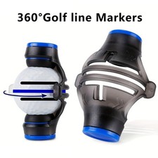 360 Golf Ball Line Marker Kit - Alignment Tool with Markers for Putter Accuracy