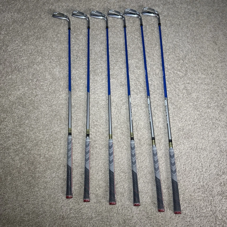 Snake Eyes Fire Forged HS300 Irons Set RH P-5 Iron Pro Launch Blue Nice Grips - Image 2 of 4