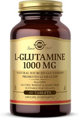 L-Glutamine 1000mg Tablets - 60 Count - Supports Muscle Recovery & Nutrition