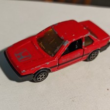Majorette Honda Prelude 1:60 Red/Black Zamak/Plastic Diecast Car 1981