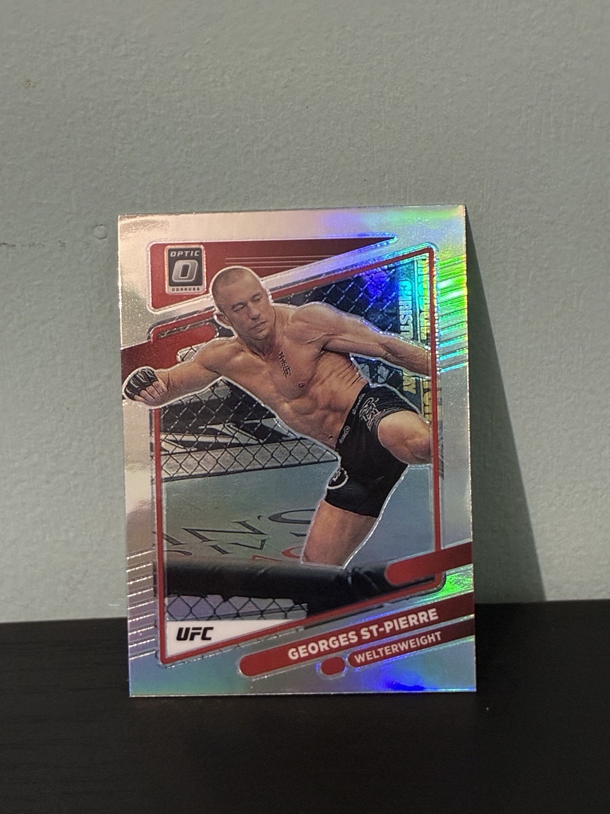 2022 Panini Donruss Optic Georges St-Pierre Silver Holo #57 UFC GOAT