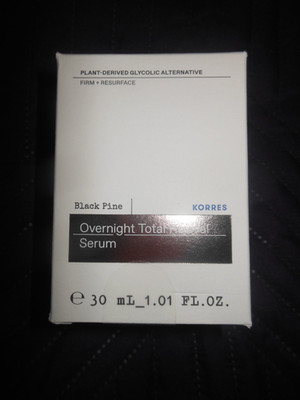 KORRES BLACK PINE OVERNIGHT TOTAL REVIVAL SERUM 1.01 OZ NEW IN SEALED BOX