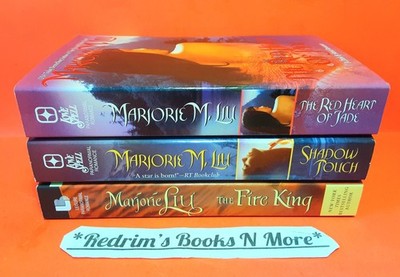 Lot 3 Marjorie M Liu Fantasy Romance Novels Red Heart Of Jade/Shadow Touch More