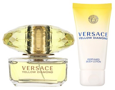 Versace Yellow Diamond Eau de Toilette Set 90 ml + 100 ml Körperlotion OVP NEU