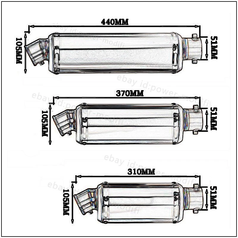 Silenciador deslizable tubo de escape ER6N \F para Kawasaki Ninja 650R EX650 2006-2011 Foto 2 de 4