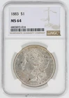 1883 Morgan Silver Dollar NGC MS64 S$1 Philadelphia Minted No Reserve