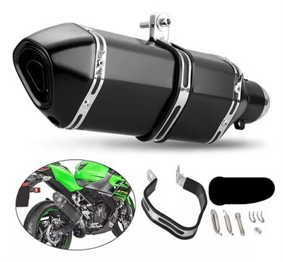 Universal For Yamaha Motorcycle Black Exhaust Pipe Slip-on 51mm 2'' Muffler Tips