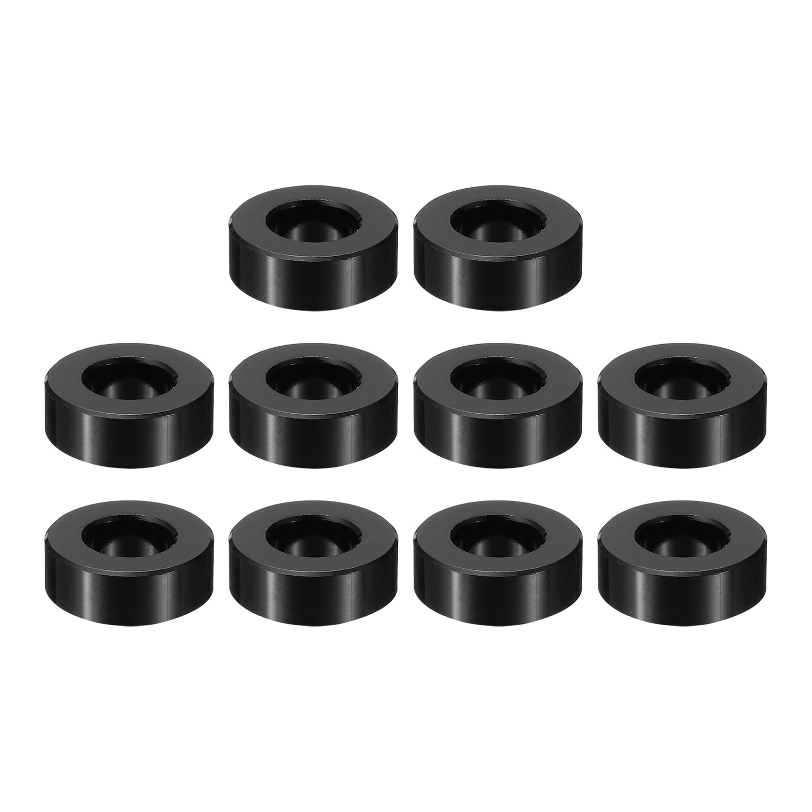 10 Pcs M10 Aluminum Spacers Metal Spacer Aluminum 3/8" ID x 3/4" OD x 1/4" L