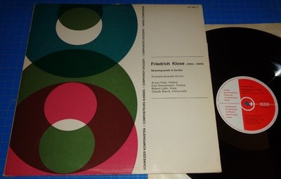 Tonhalle Quartet FRIEDRICH KLOSE String Quartet in E flat - CT-64-7
