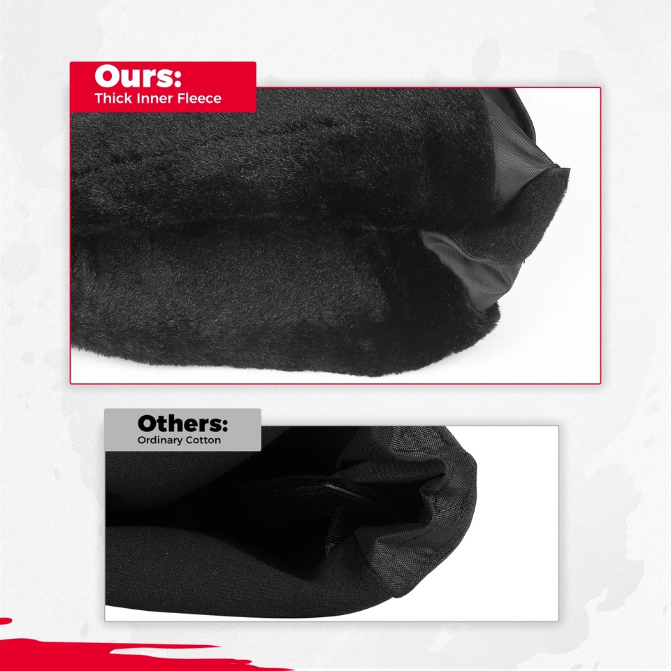 Guantes de manillar térmico para motos de nieve para Polaris Skidoo Arctic Cat 12V Foto 3 de 4