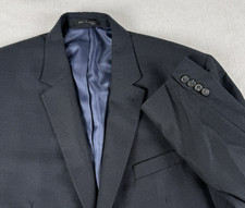 CHAPS Mens 46R Gray 2 Button Classic Blazer Sports Coat Polyester Blend