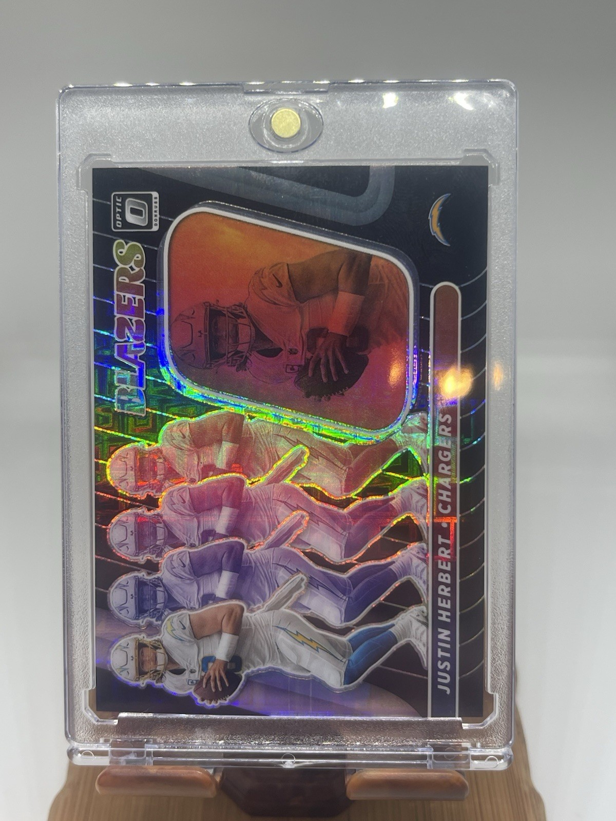 2022 Donruss Optic Justin Herbert Blazers Black Prizm /25 Chargers SSP