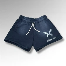 Ryoko Rain Time Will Tell Cotton Shorts - Faded Black