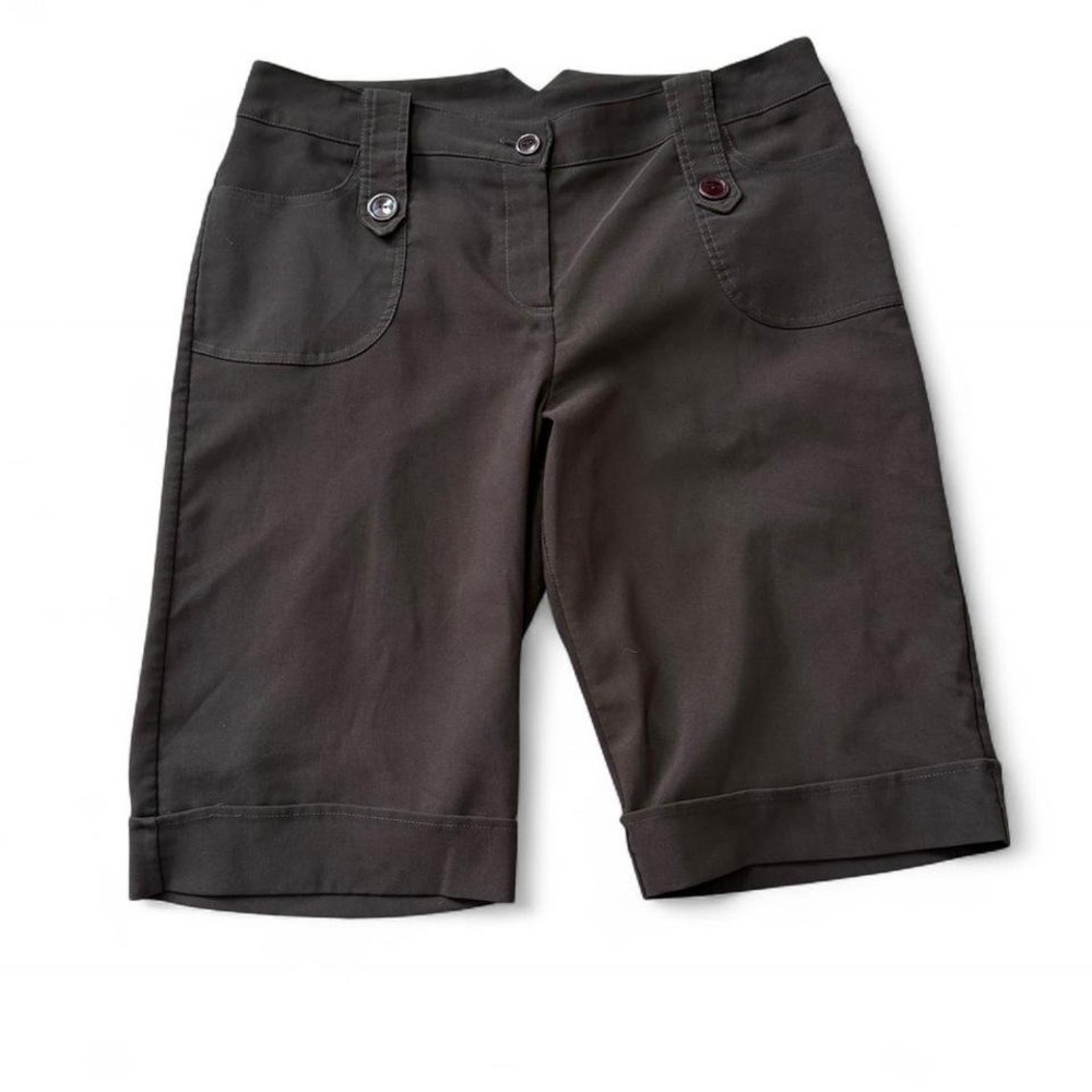 Vintage 90s M.K.M. Designs Chocolate Brown Bermuda Dress Shorts, Women's  Size 13