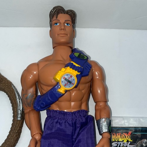 Modellino Max Steel Python Fighter 12" raro completo vintage 1998 - Foto 2 di 9