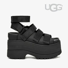 UGG Women's GoldenRise Hi Platform Sandal 1167431-BLK GOLDENRISE BLACK w/Tags
